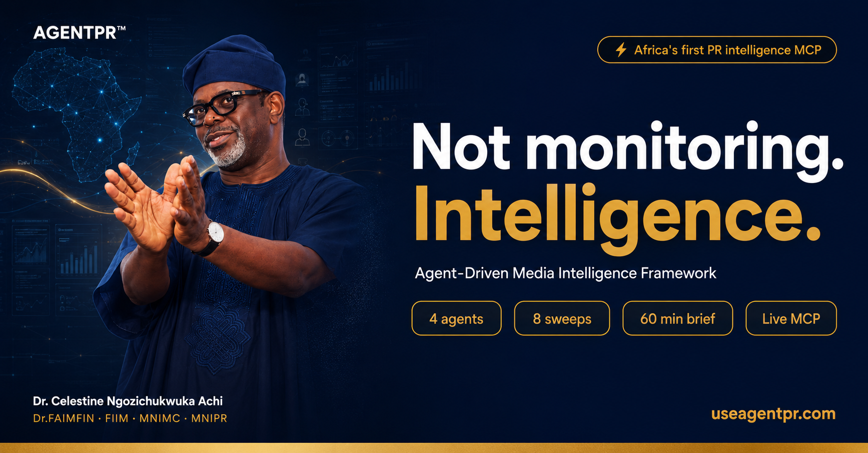 Dr. Celestine Achi Unveils AGENTPR™ — Africa’s First Agent-Driven Media Intelligence Framework and PR Intelligence MCP